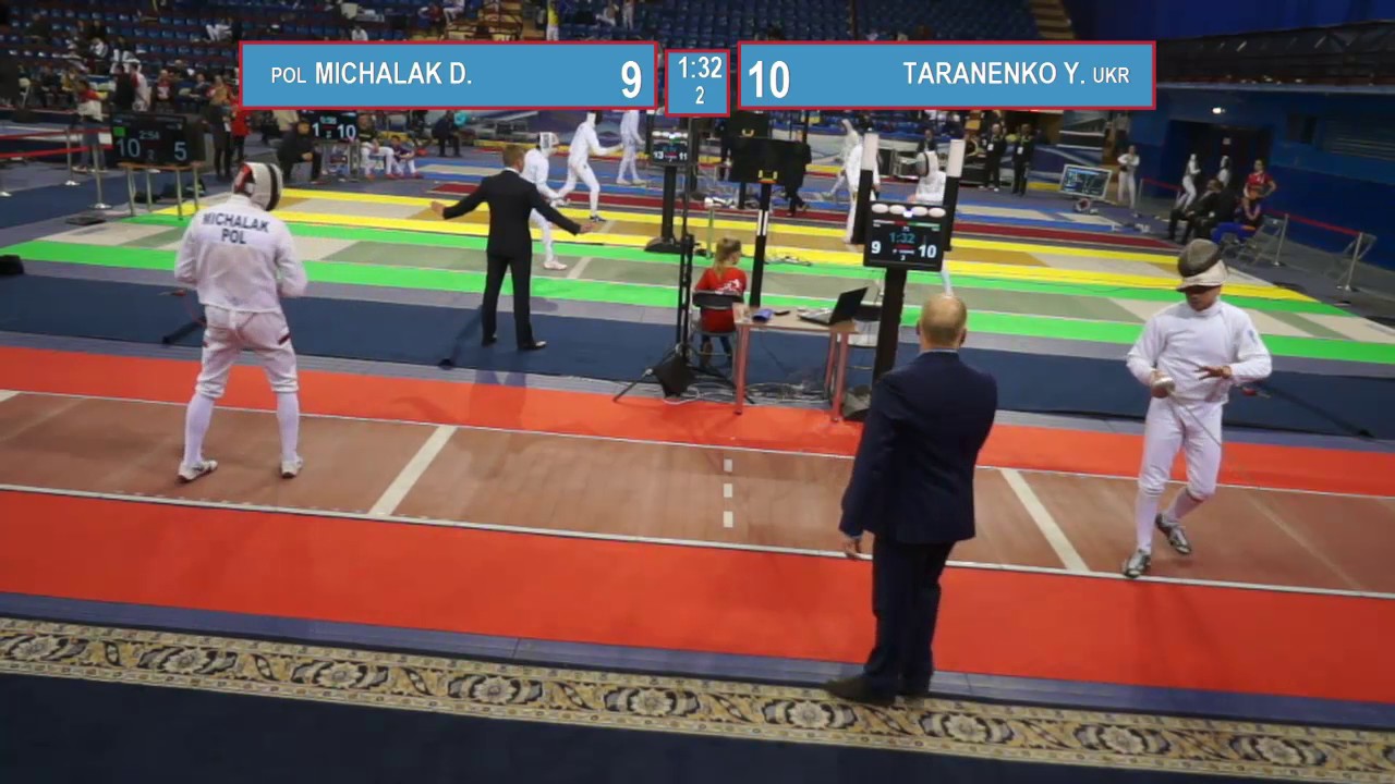 T64. TARANENKO Yuriy (UKR) - MICHALAK Damian (POL). . Epee men.