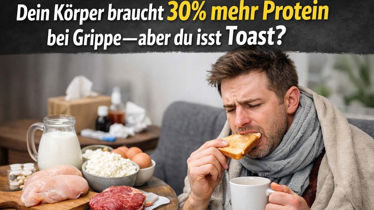 Protein bei Grippe auslassen? Viel Spaß mit Muskelverlust und langsamer Erholung, Genie!