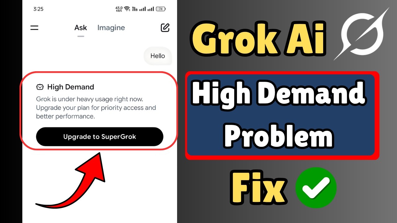Grok High Demand Error Fix (100% Working Method 2026)