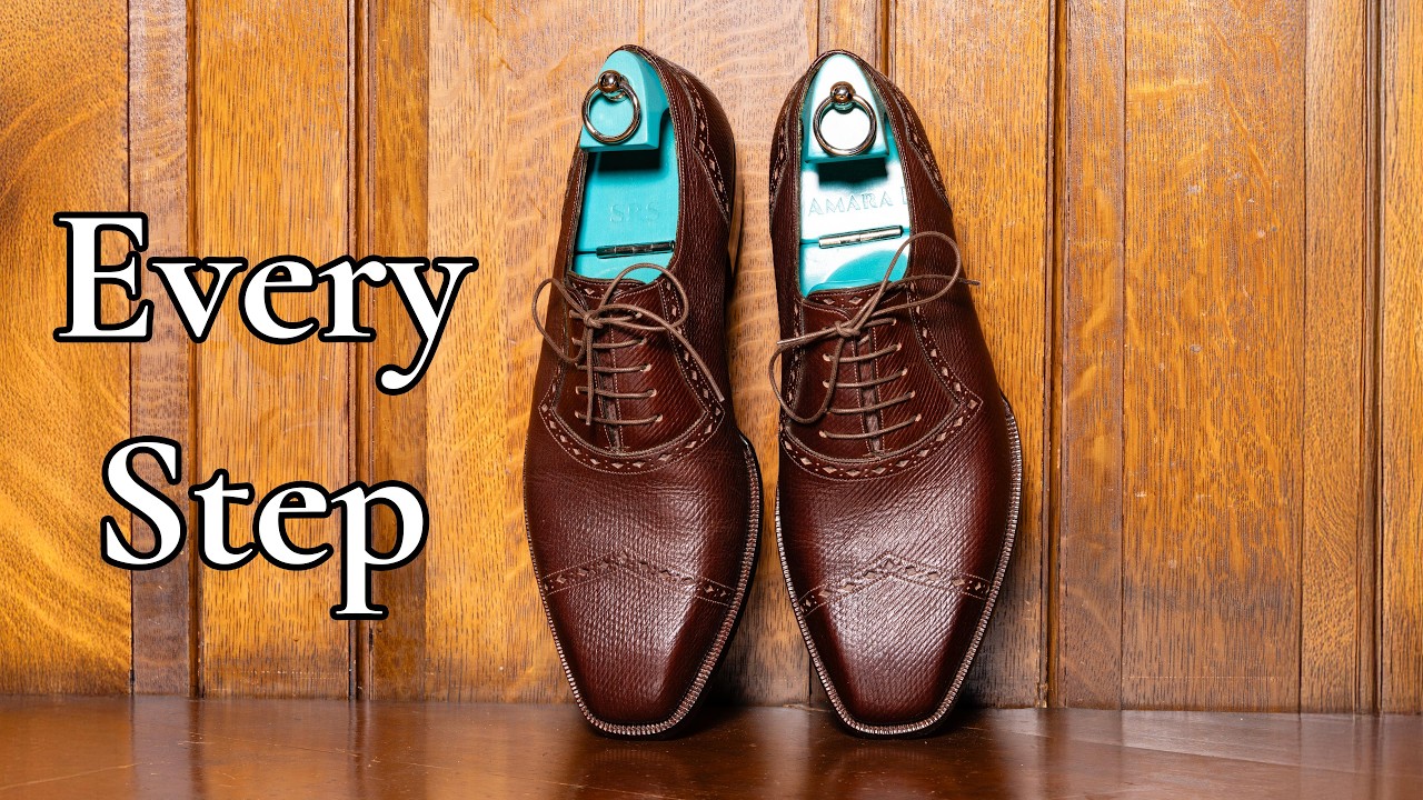 How Custom Shoes Are Made by Hand by a Shoemaker from Start to Finish in the USA