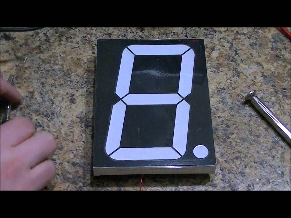 New Ultra Large 7 Segment Displays!  A Quick Demo & Discussion
