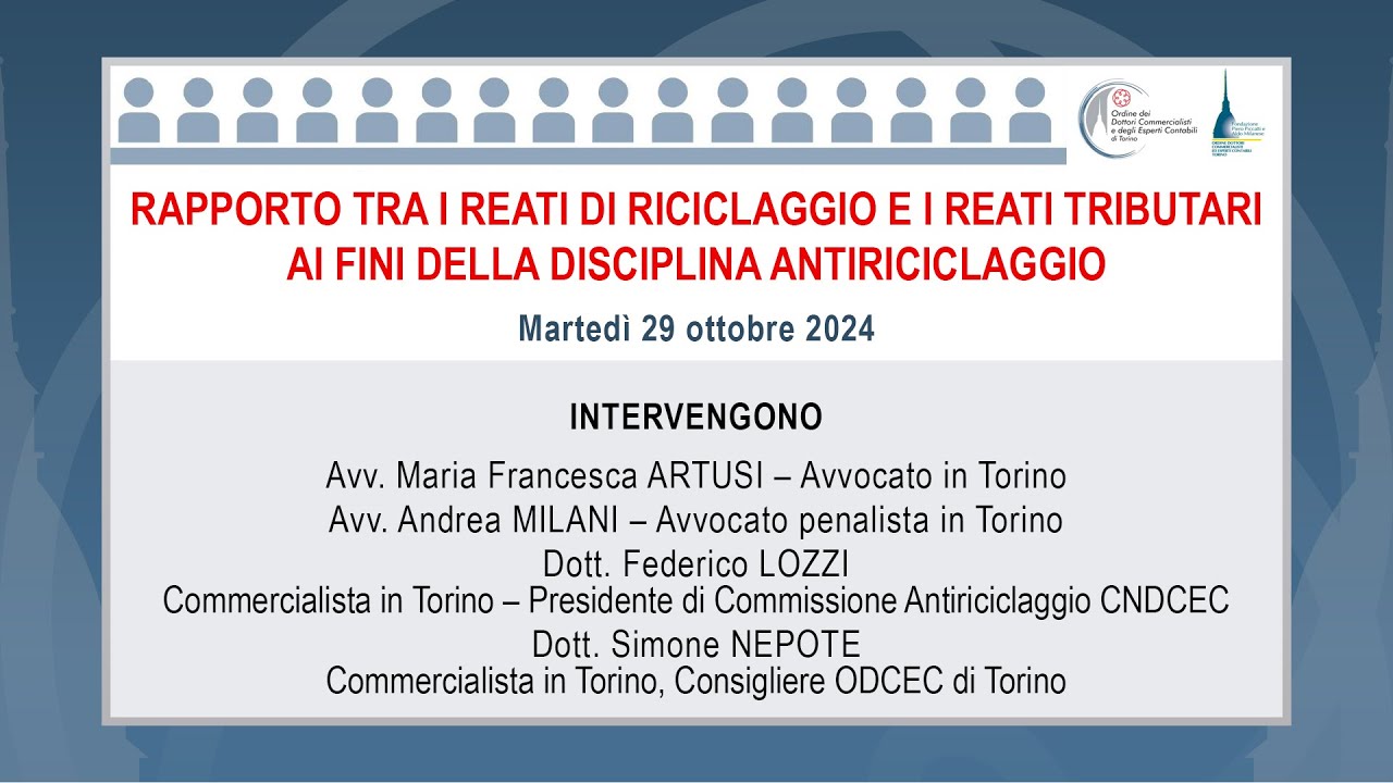 Rapporto tra i reati di riciclaggio e i reati tributari ai fini della disciplina antiriciclaggio