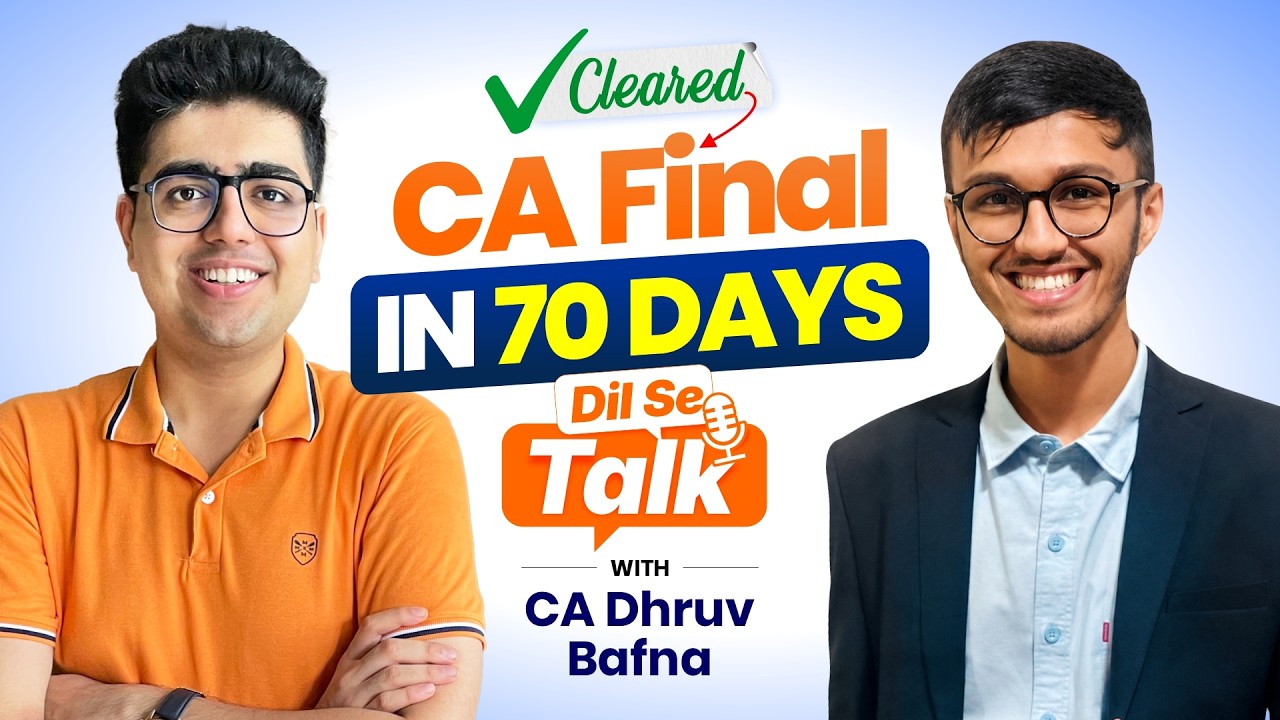 Cleared CA Final in 70 Days 🔥 | CA Final Both Groups Strategy | CA Shubham Keswani (AIR 8)
