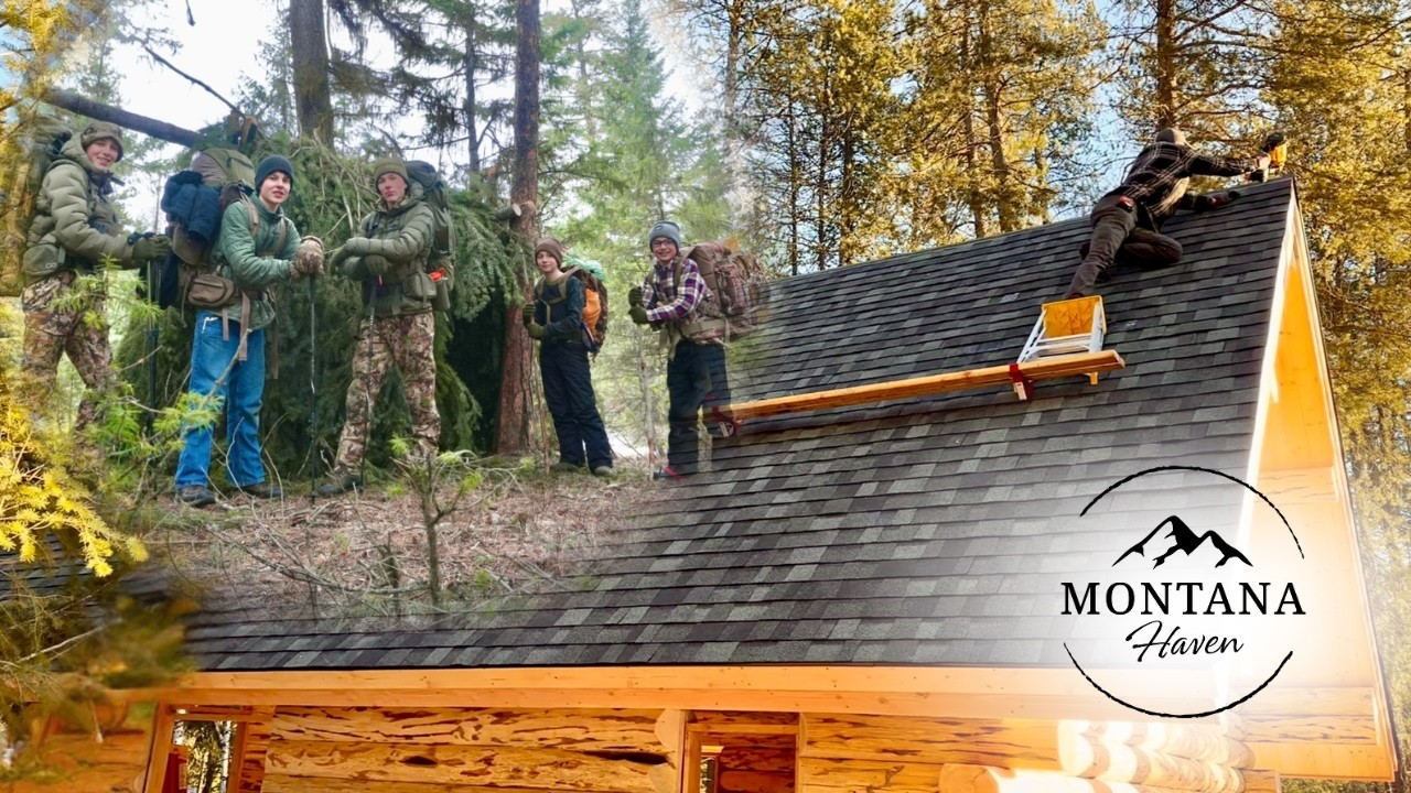January Log Cabin Build, Pinkeye and Bushcraft Camping