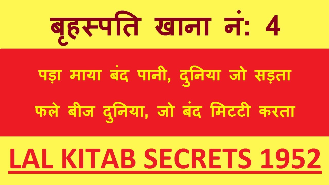 Decoding Jupiter 4th House | Lal Kitab Astrology Secret Remedies plus Totke Upaya in hindi