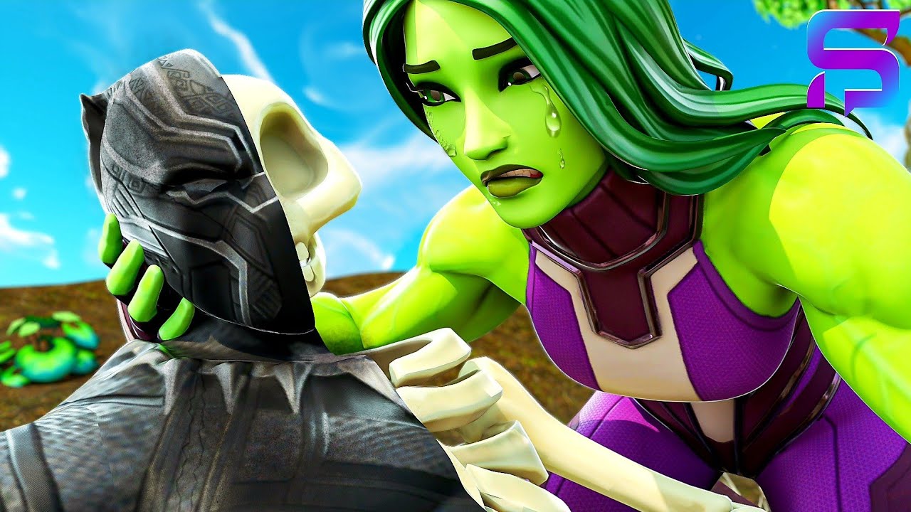 BLACK PANTHER DIES PROTECTING his GIRLFRIEND.... ( Fortnite Short)