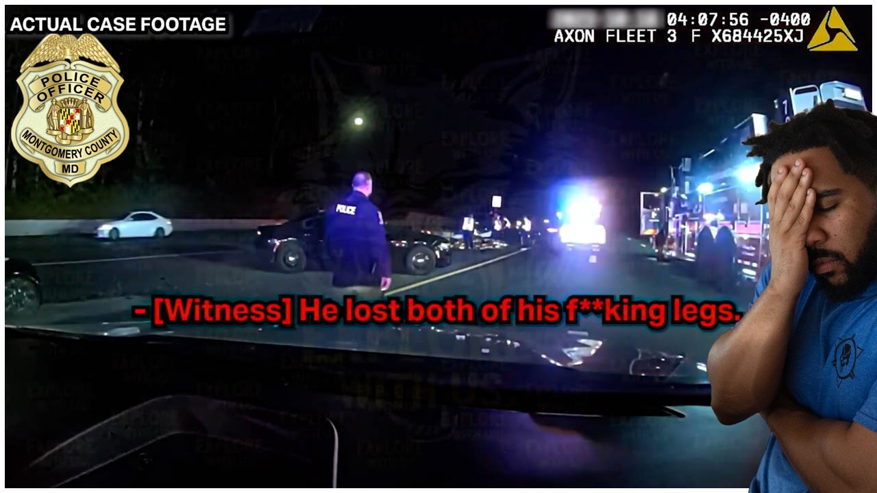 Challenger Hellcat STRIKES Maryland Police Officer at 162mph RIPPING both of his Legs OFF!
