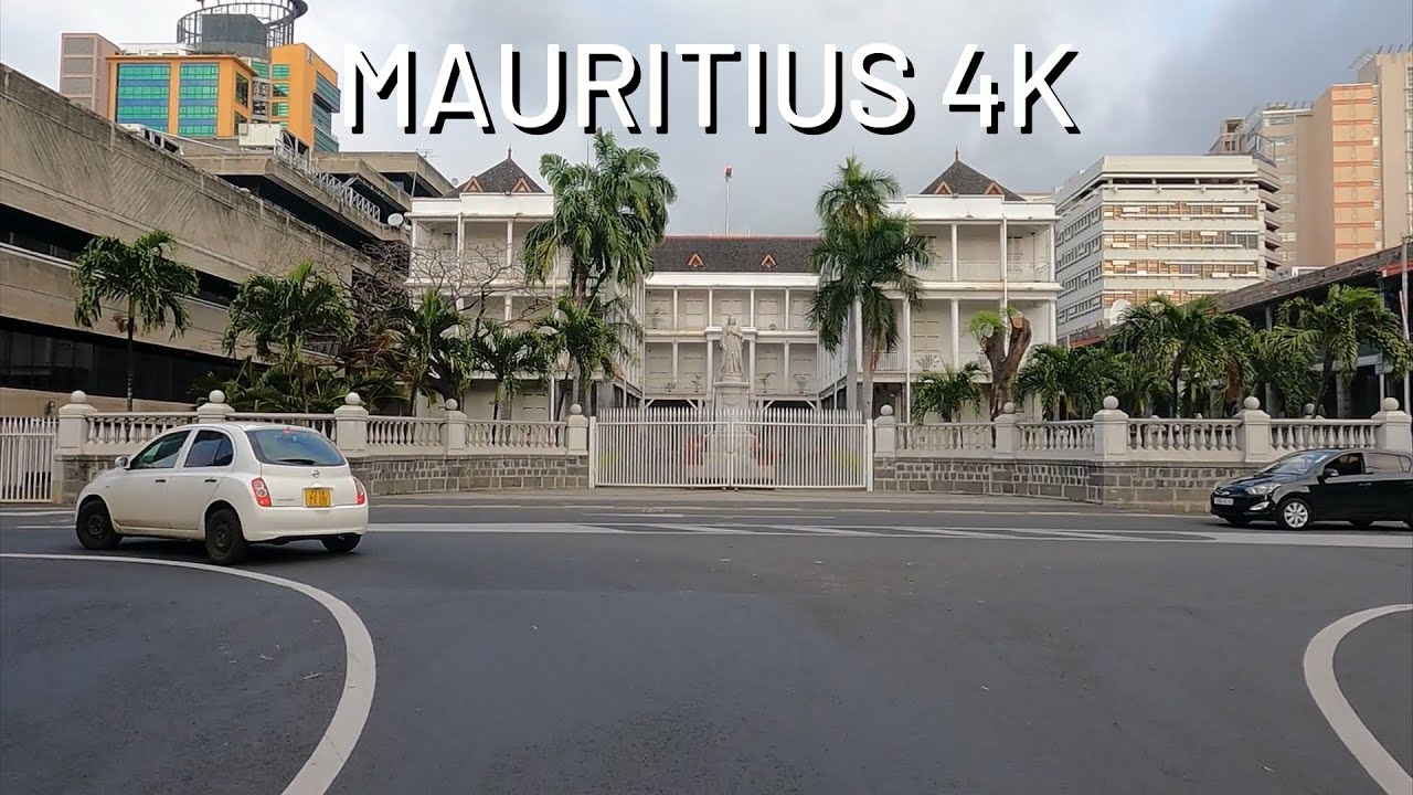 Mauritius 4K - Driving Tour of Downtown Port Louis