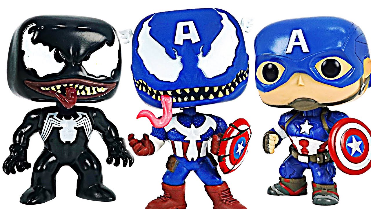 ¡Increíble! ¡El Captain America se convierte en el Captain America Venom! | Juguete DuDuPop