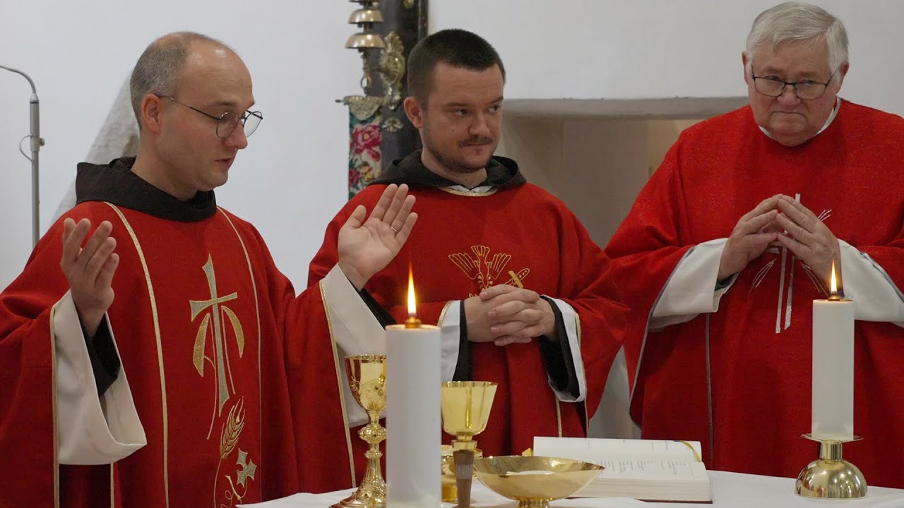 Primiční mše svatá Jana Kapistrána Tomáše Gajdoše v Pohořelicích