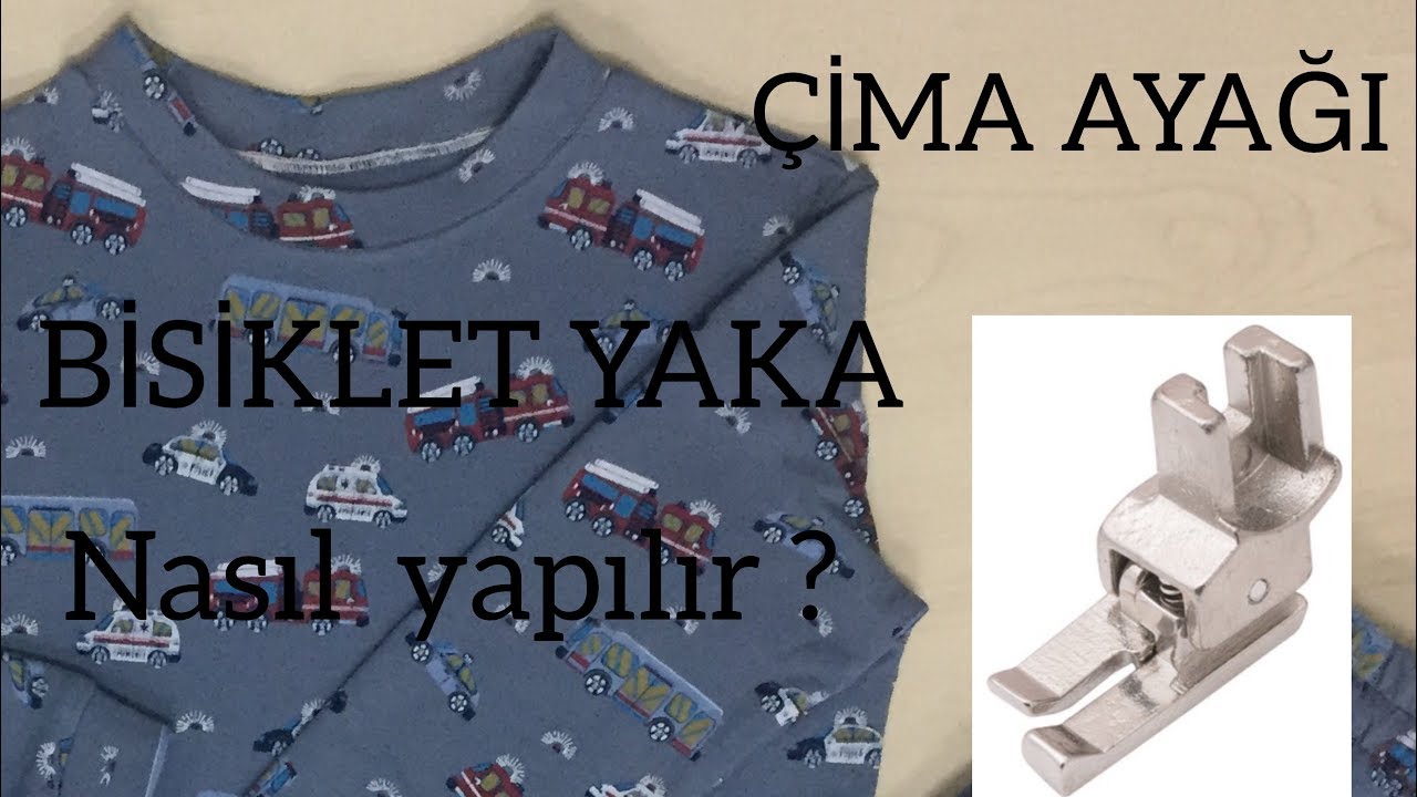 BİSİKLET YAKA NASIL DİKİLİR/ ÇİMA AYAGİ KULLANIMI /HOW TO BIKE COLLAR SEWING