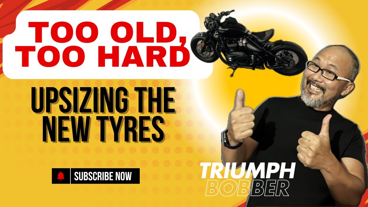 Triumph Bobber | Upgrading the rear tyre from 150 to 170 | DIY Removal