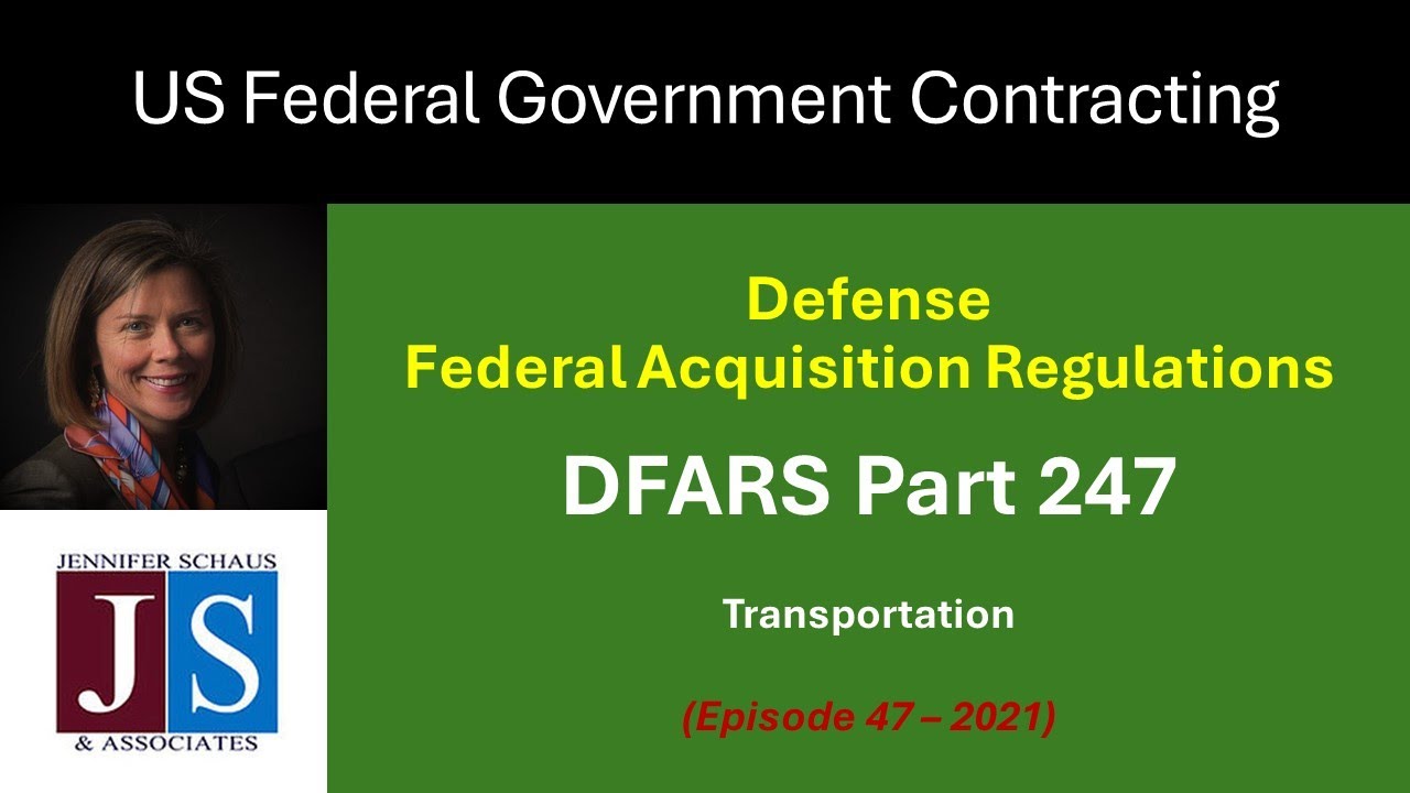 Government Contracting - DFARS Part 247 - Transportation - Win Federal Contracts