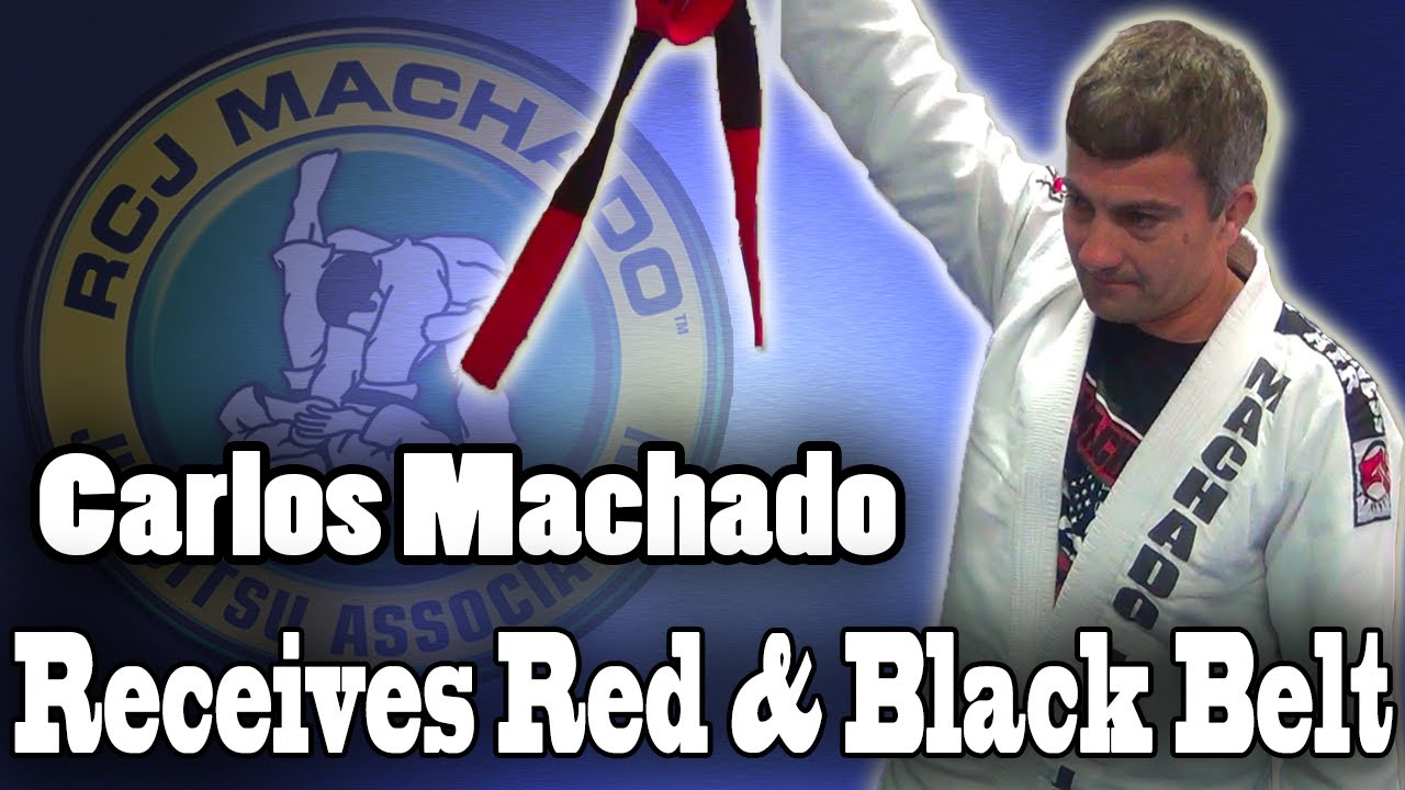 Carlos Machado receives Red & Black Belt