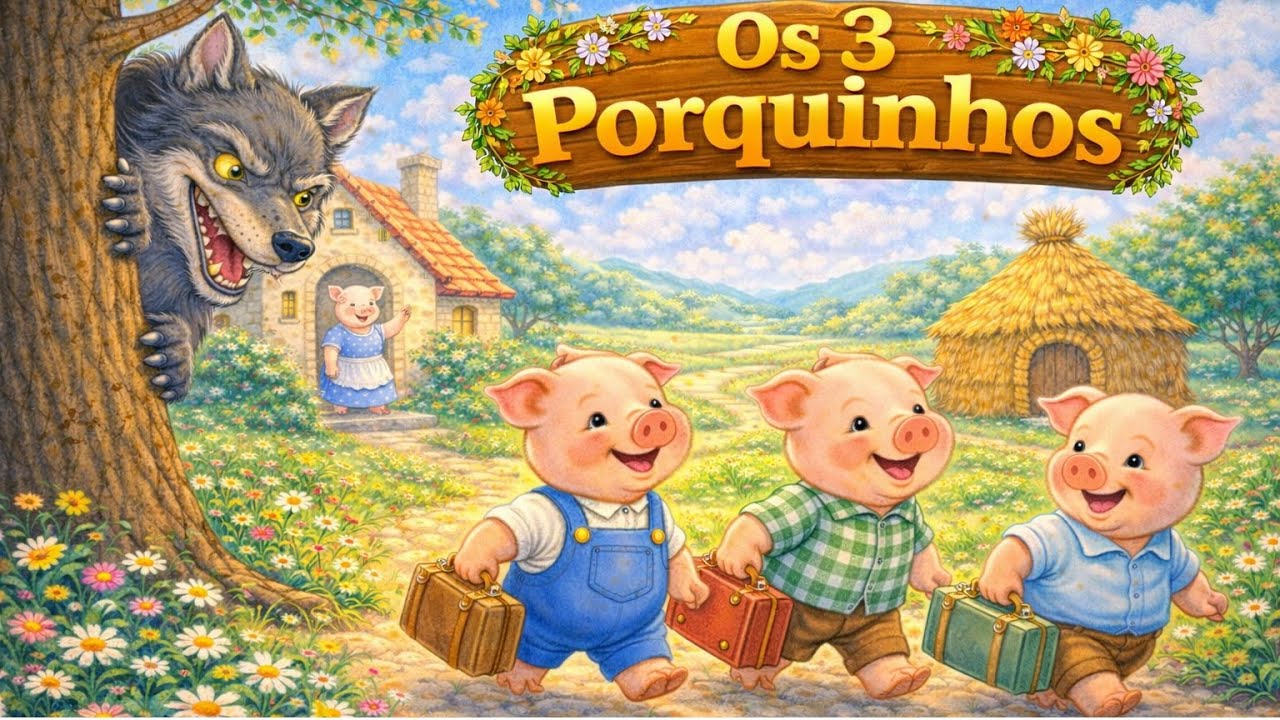 Os Três Porquinhos | Contos encantados para sonhar | Histórias Infantis