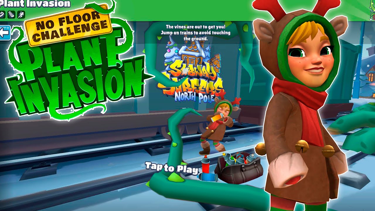 Subway Surfers Plant Invasion: No Floor Challenge in NORTH POLE 2023