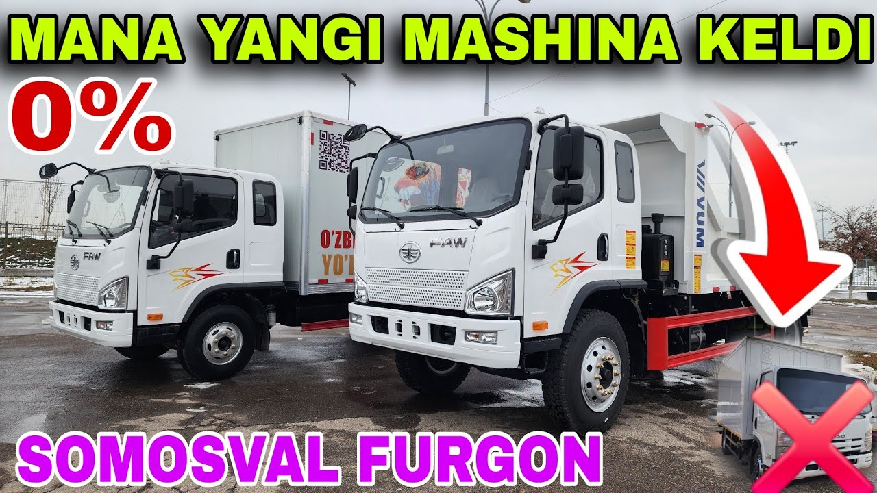 XUSH XABAR ANDIJONDA YANGI 7 T 8 T GURZAVOYLAR ISHLAB CHIQARISHNI BOSHLADI FAW TIGER SOMOSVAL FURGON