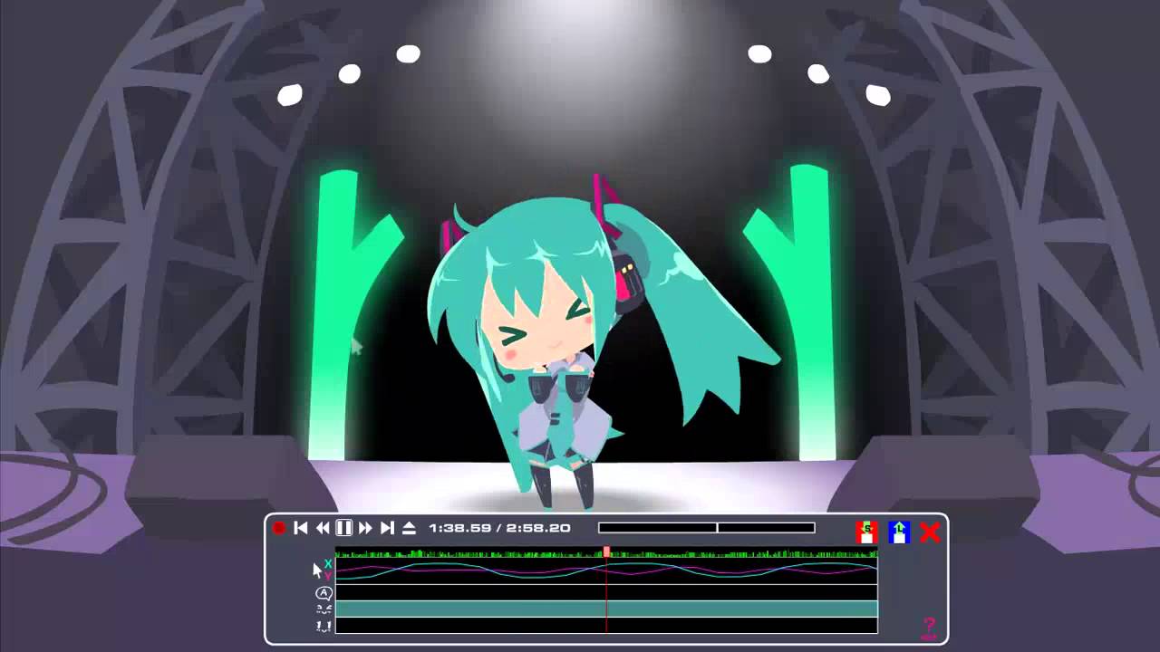 Project DIVA desu! with Halfne Miku Studio