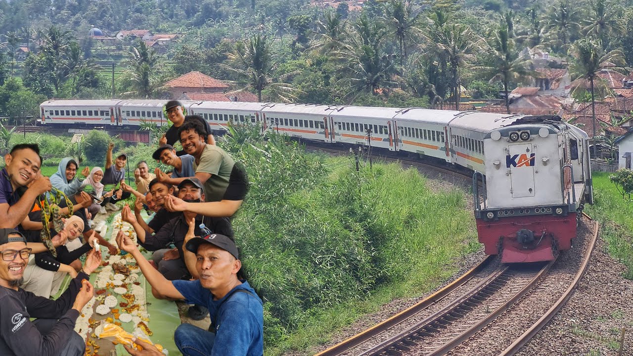 GATHERING BERSAMA RAILFANS DI TIBER KADUNGORA SAMBIL NYEGAT KERETA DAN LILIWETAN !