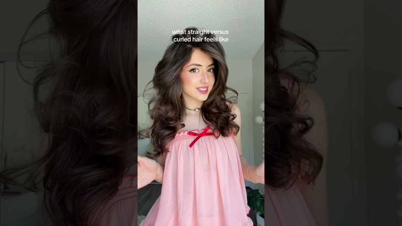 What straight versus curly hair feels like: