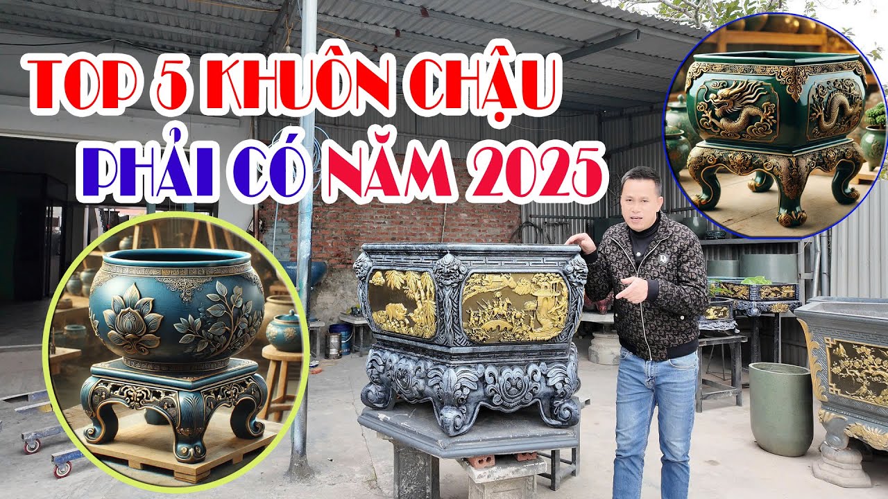 Top 5 bộ khuôn chậu cảnh nhất định phải có năm 2025
