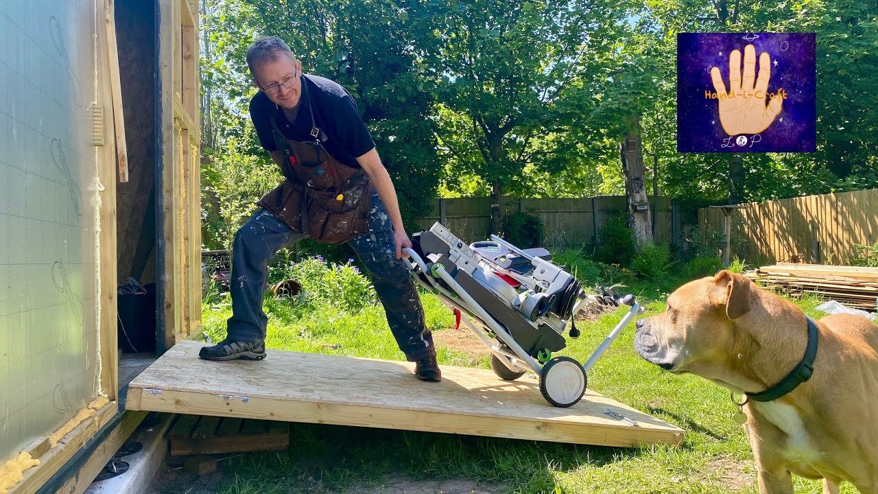 Building a 'Drawbridge' Access Door for the Workshop. Part #9 Garden Room / Workshop Build Series👍