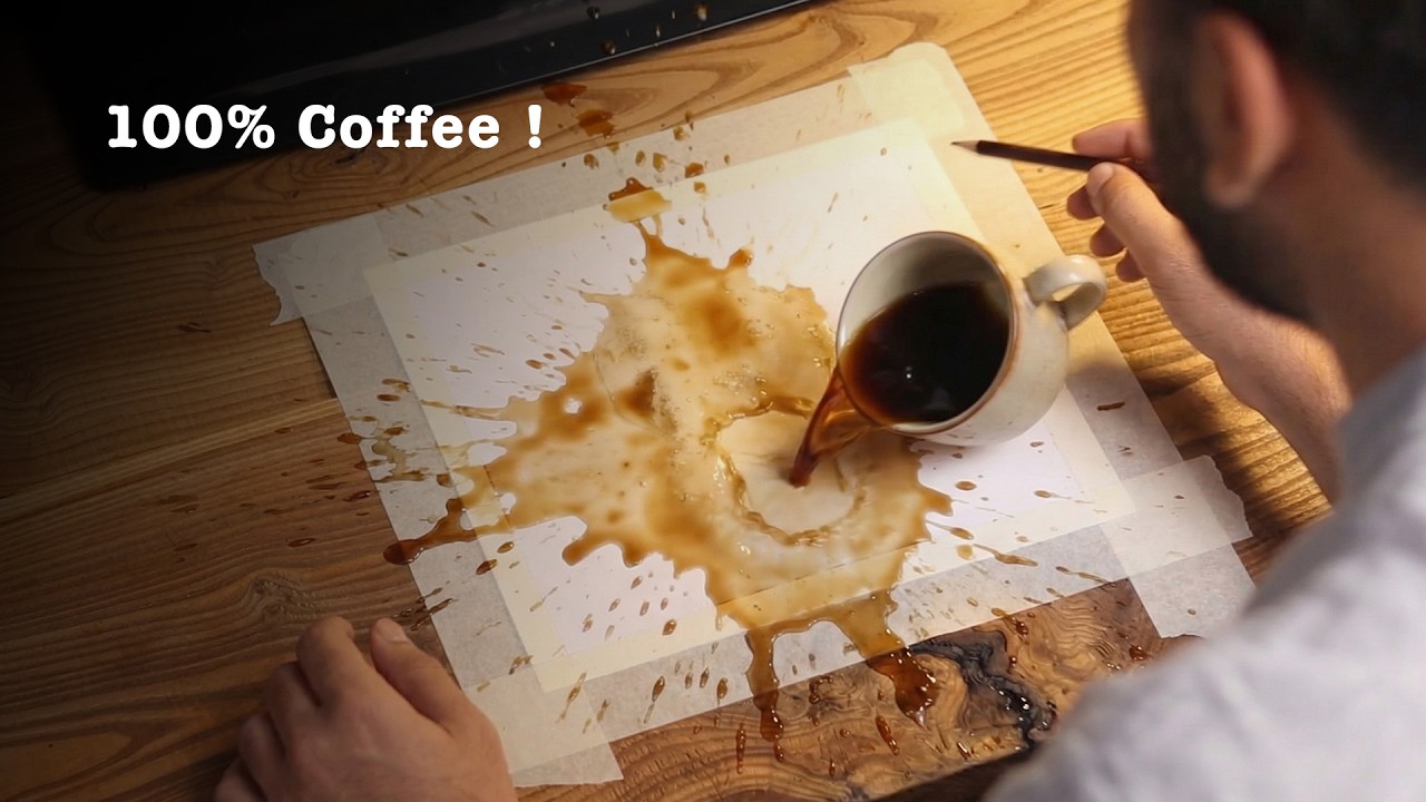 PAINTING WITH COFFEE ?
