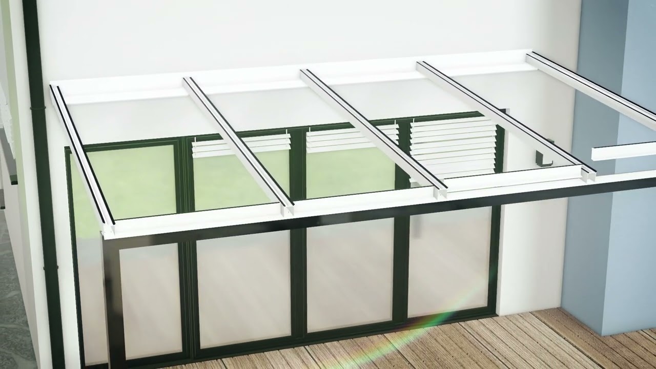 SUNCLEAR - Montage toiture véranda avec profils porteurs