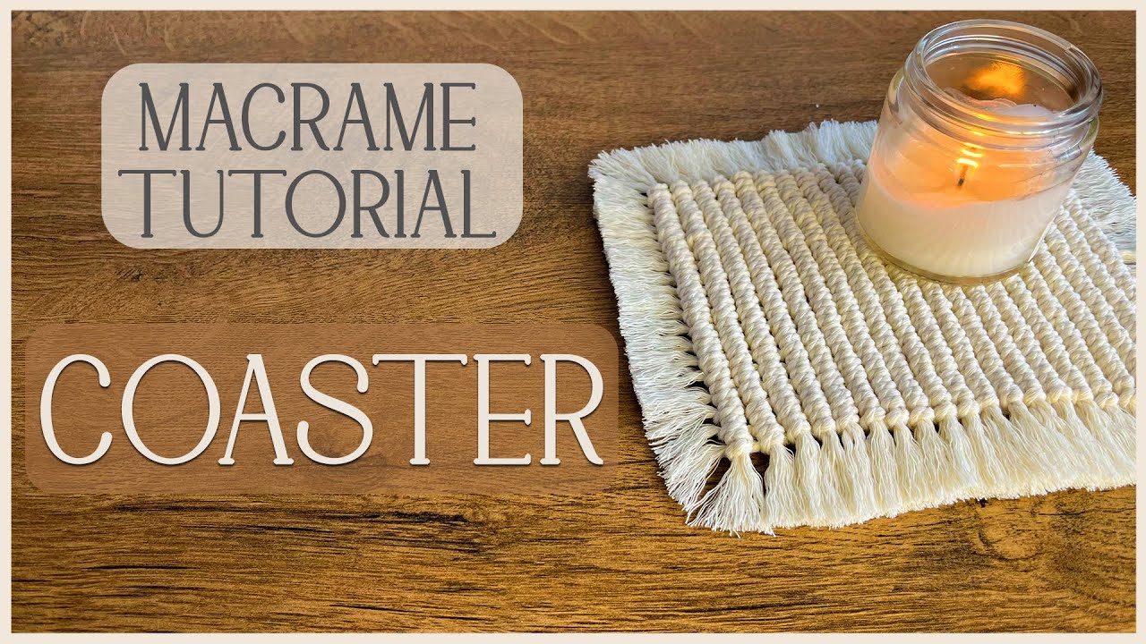 Macrame Tutorial  DIY  *  Coaster * Cup Holder * 花边杯垫 * portavasos * салфетка подстаканник