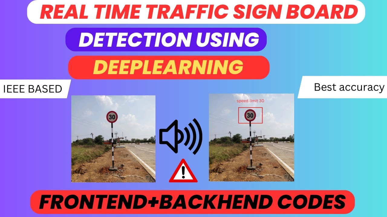 Real-Time Indian Traffic Sign Detection using Deeplearning  | Voice Alert System | Full Project Demo