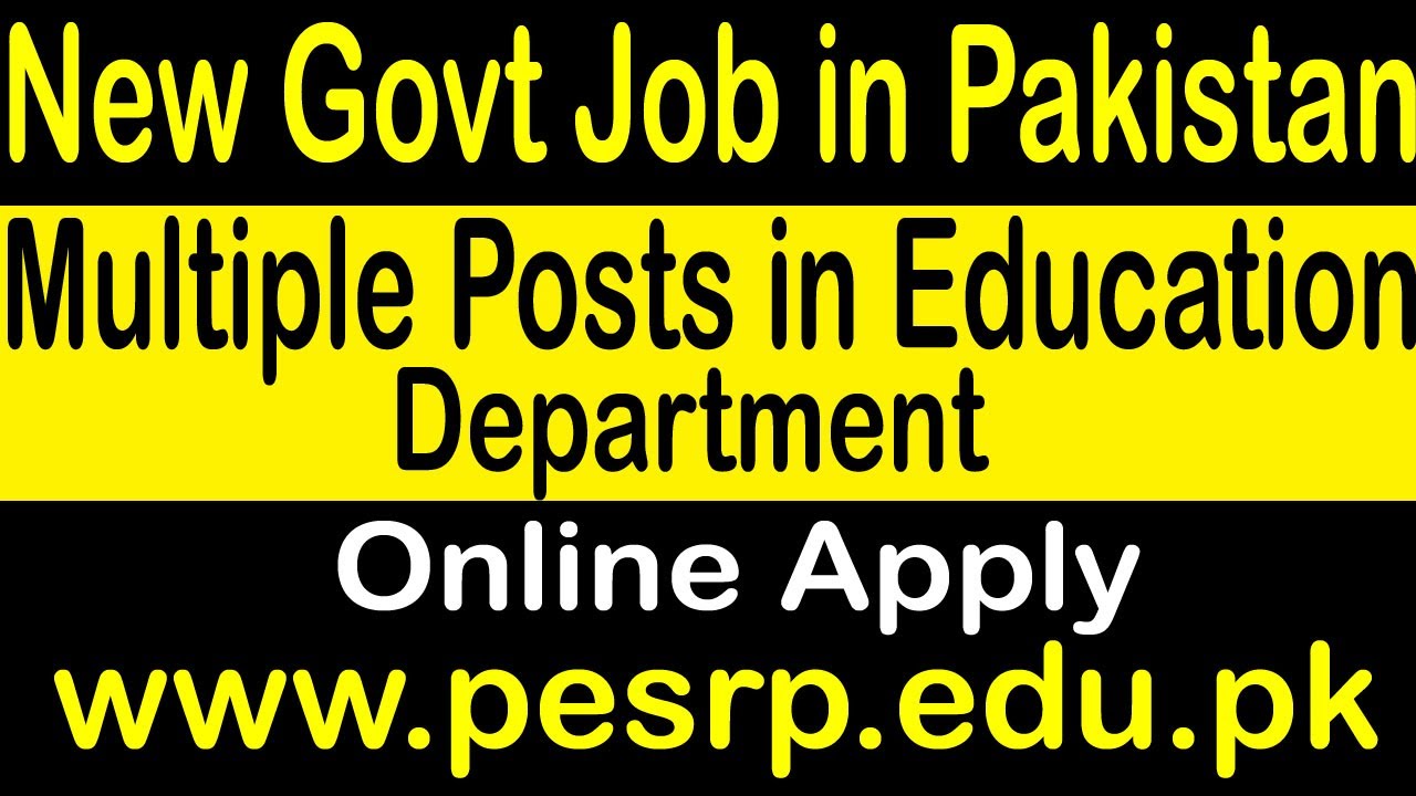 Govt Of Punjab School Education Department Lahore Administration Jobs 2020||Govt Jobs ||Regular Jobs