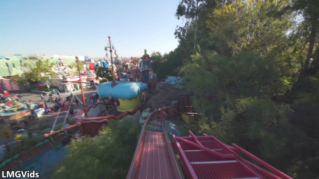 [HD] Gadget Go-Coaster ride: Toon Town Family Coaster - Disneyland Park California POV