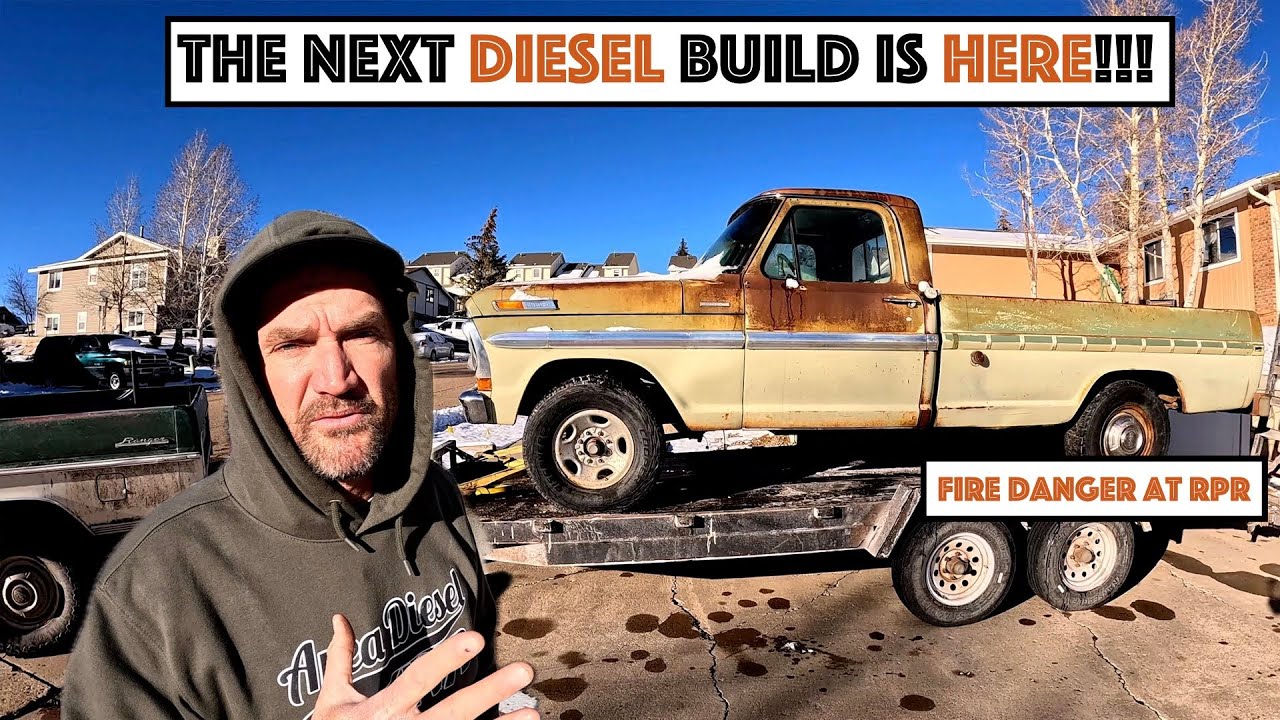 #844 - Drove Bumpside Diesel Seven Hours For Next Diesel Build! Fire Danger Around The Ranch!