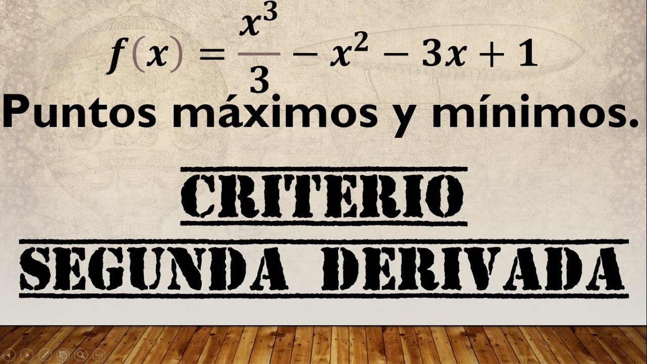 😨FACIL Y RAPIDO !!! Aplica CRITERIO DE LA SEGUNDA DERIVADA para puntos MÁXIMOS Y MÍNIMOS
