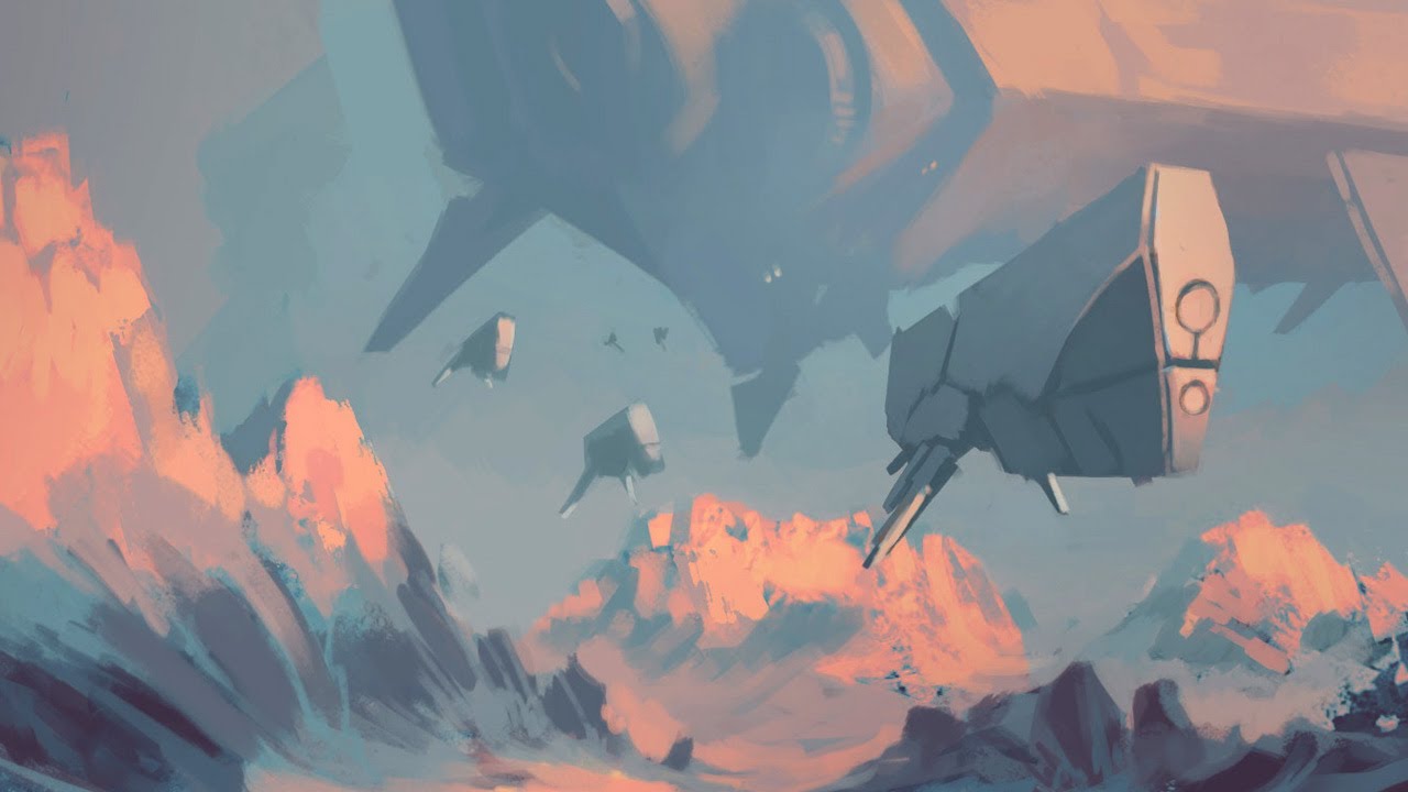 Photoshop Speedpaint - Spaceship concept art