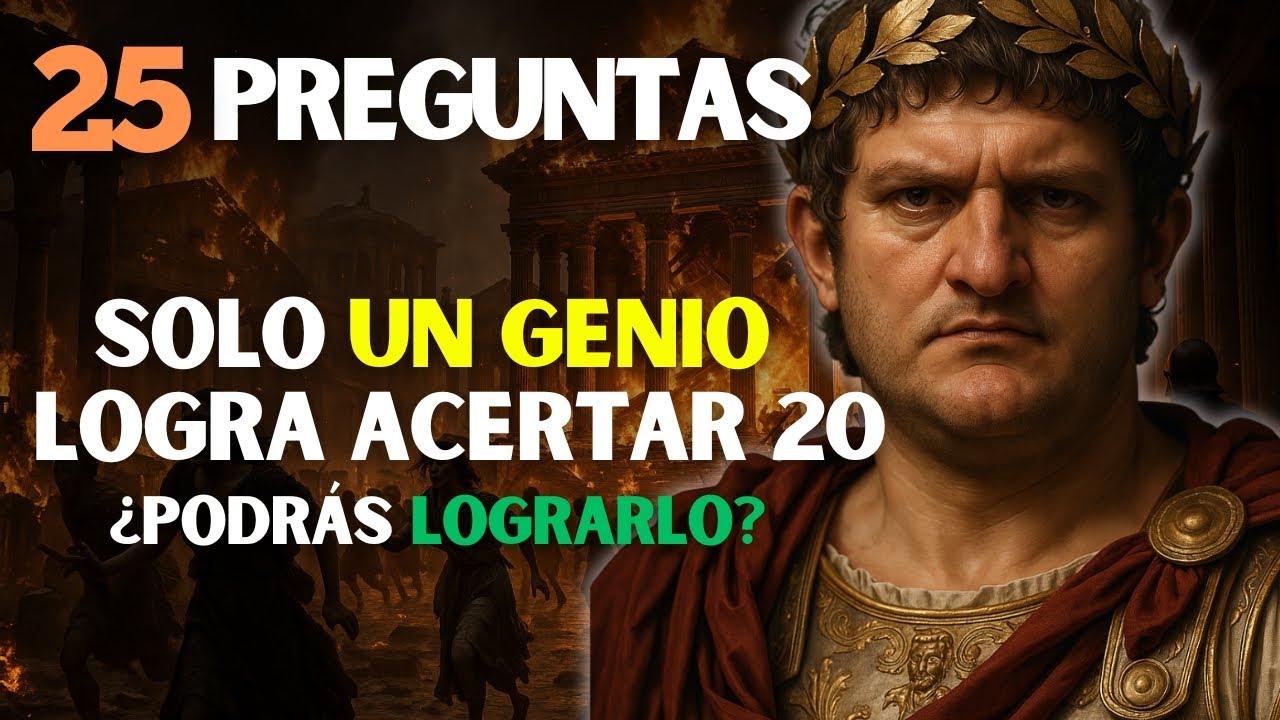 TEST DE CULTURA GENERAL DIFICIL | 25 Preguntas de CULTURA GENERAL con Opciones 🔥 ¿Cuánto Sabes? 🧠