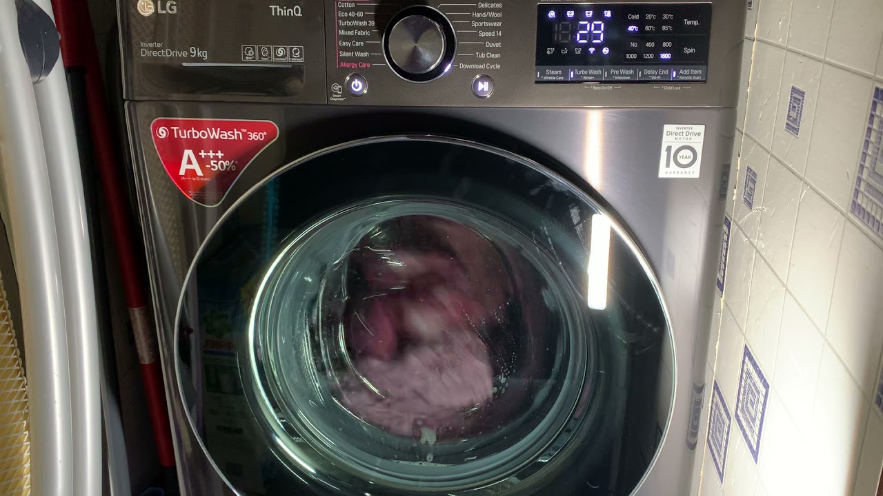 LG V10 F6V1009BTSE Turbowash 360 - 1 hour wash 40°