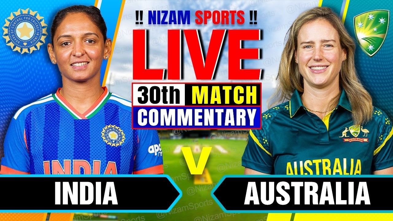 🔴Live: India vs Australia | 30th Match | Live Cricket Score & Commentary