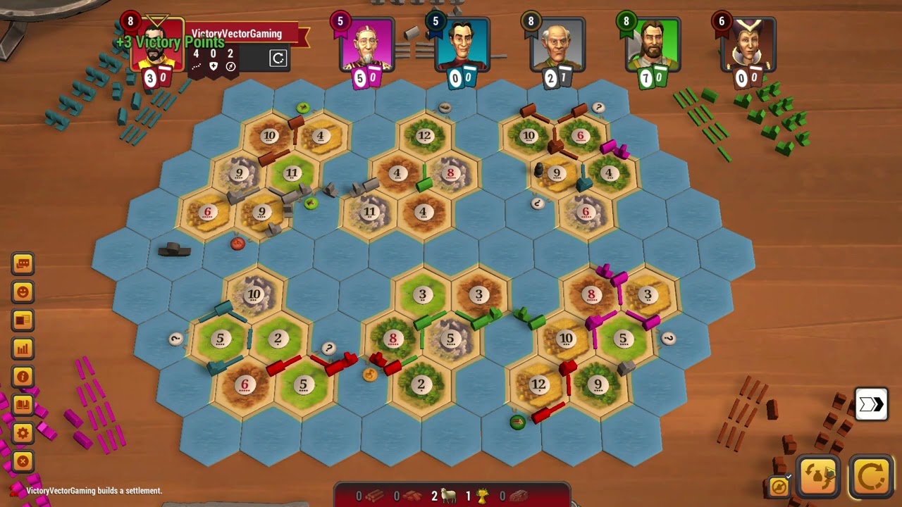 Double Trading Posts Engine | Ep 02 | Catan (Seafarers) | Six Islands | 6 Players