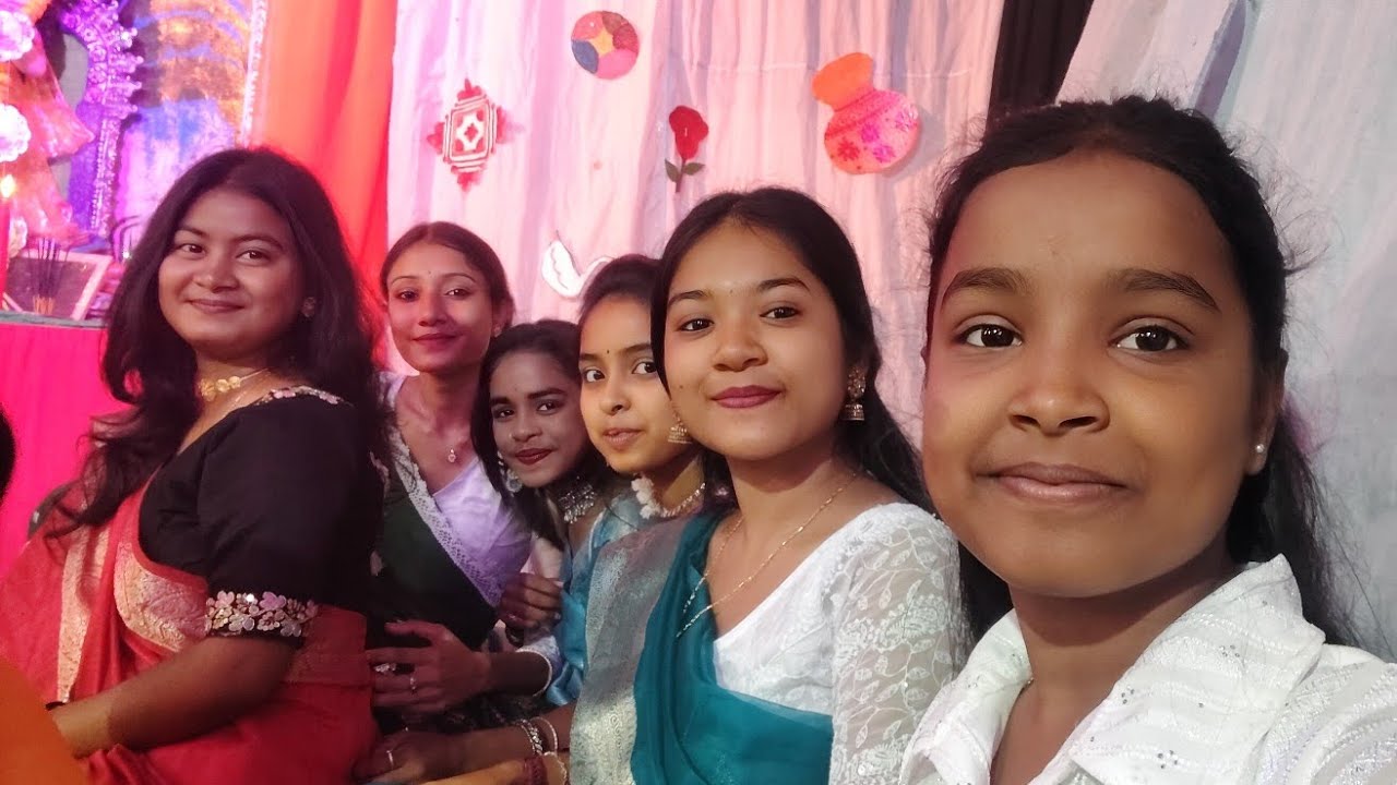 Saraswati Puja Last part ♥️🦋#friendshipgoals #minivlog #saraswatipuja #2026 #vlogs of kajra party 