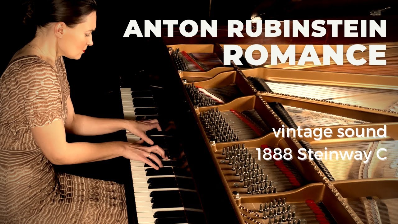 Ep. 32. Anton Rubinstein Romance in E Flat. Anna Shelest, piano. Vintage piano.