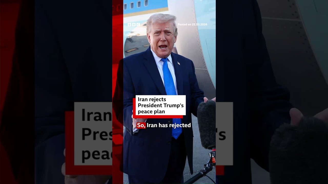 Iran rejects President Trump's peace plan. #Iran #US #BBCNews
