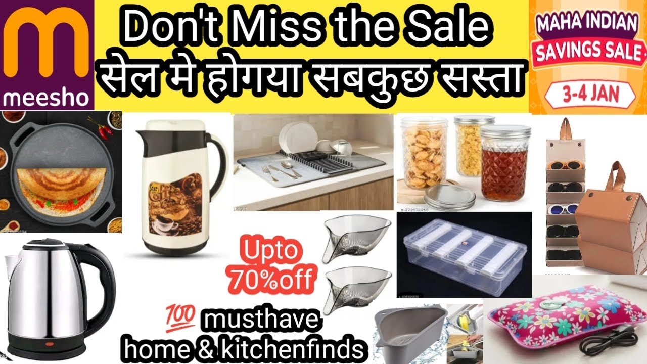🤩🔥सेल मे सबकुछ होगया और भी सस्ता upto70%off useful home&Kitchenfinds under budget @meeshoapp 