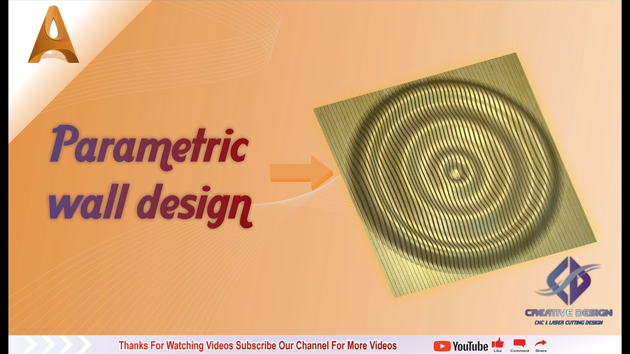 Parametric wall design # CorelDraw tutorial #  Parametric Slice in Artcam # Artcam  3D tutorial