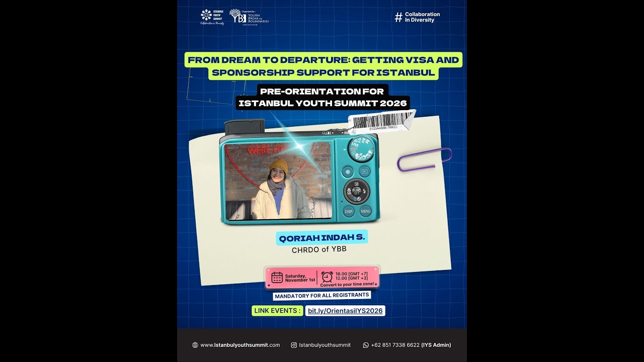 2. Istanbul Youth Summit 2026 Pre-orientation - November 1st 2025