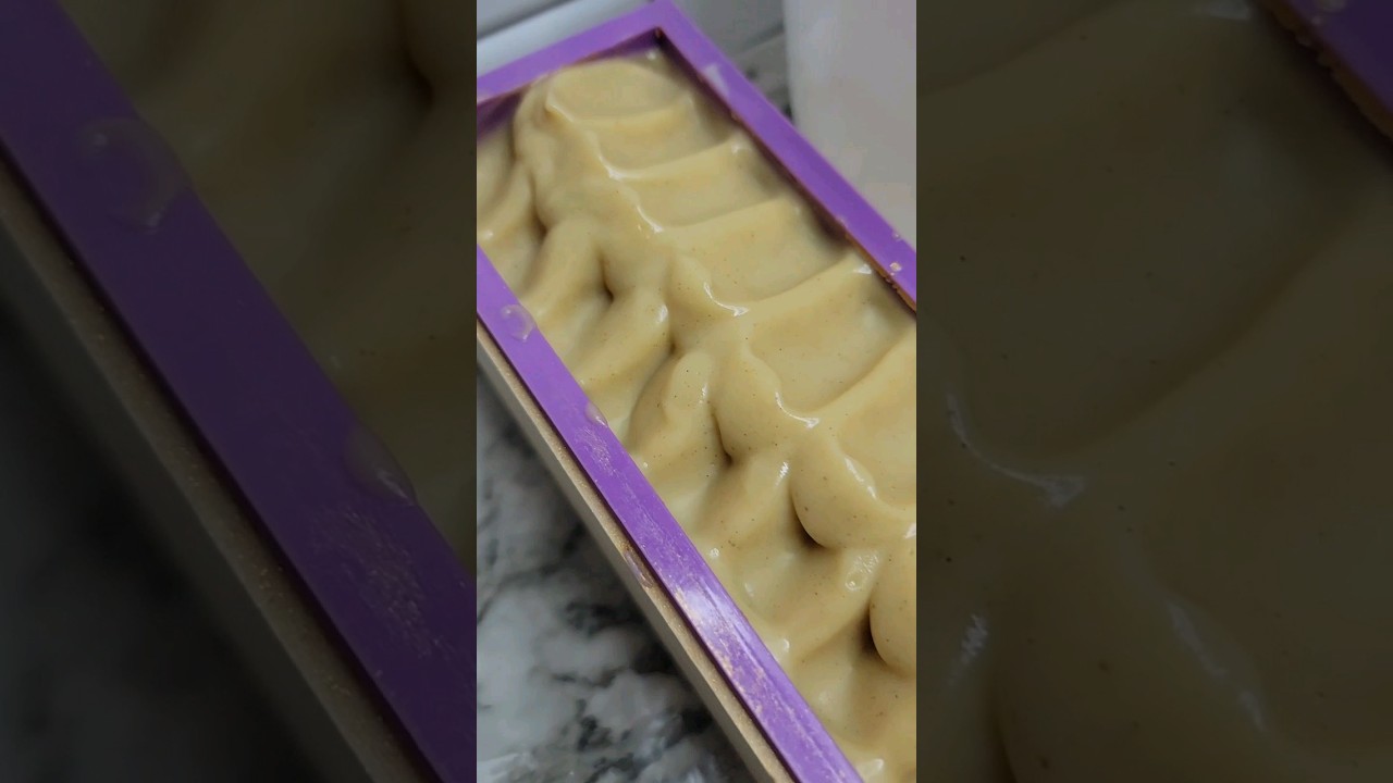 My 1st Cold Process Soap Bar #shortsviral #coldprocesssoap #coldprocess #soap #soapmaker #natural