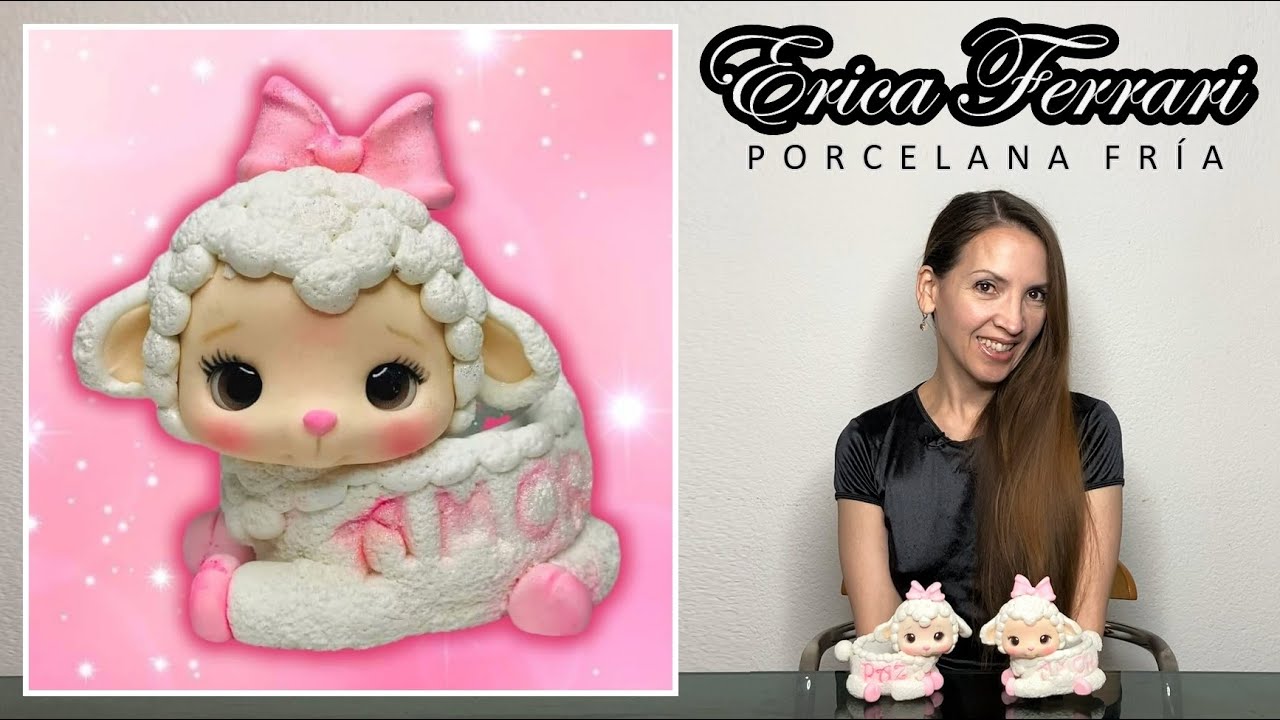 Reciclamos lata| Borreguito de la abundancia en Porcelana Fría | Erica Ferrari Porcelana Fría