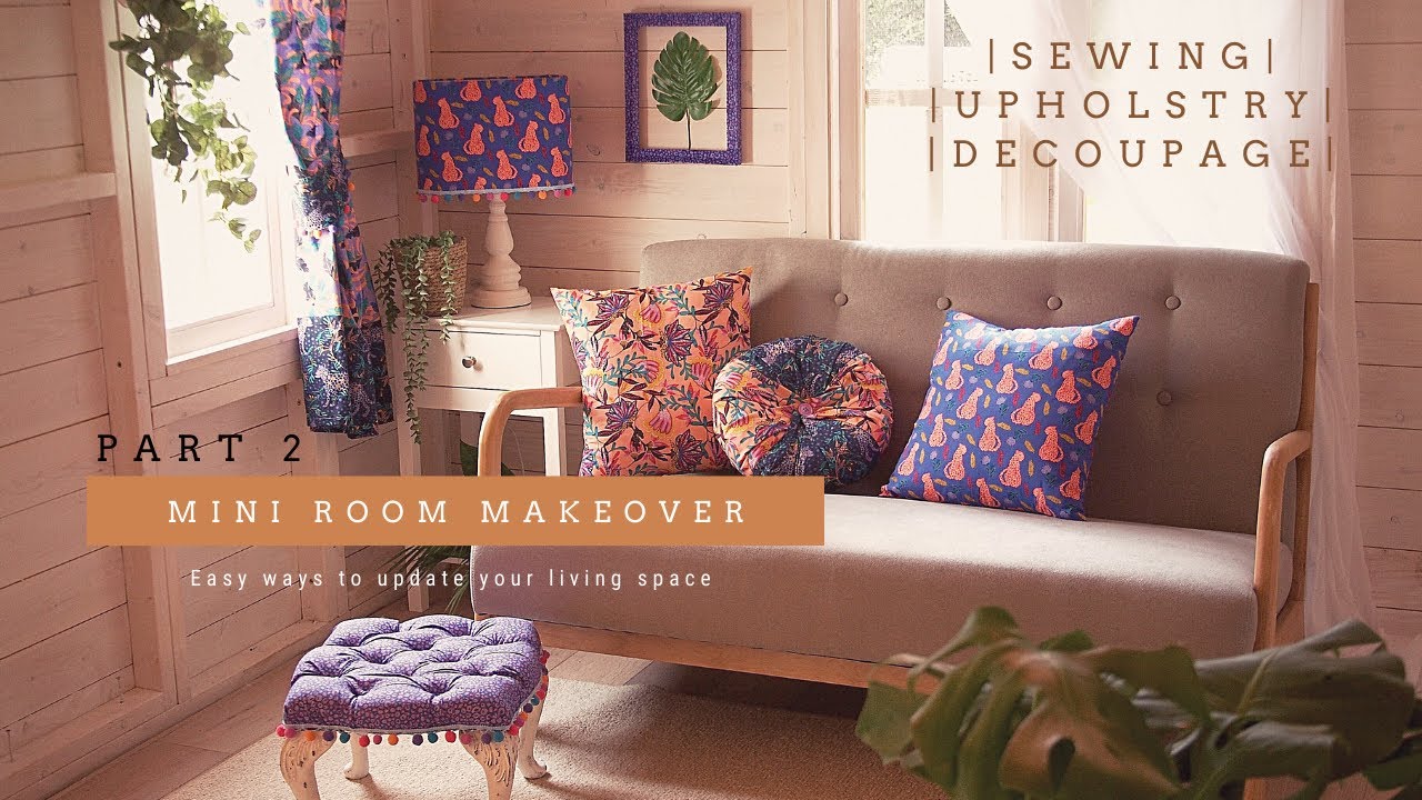 Мини-преображение комнаты, часть 2 | пошаговое руководство - как сделать круглую подушку, абажур ...