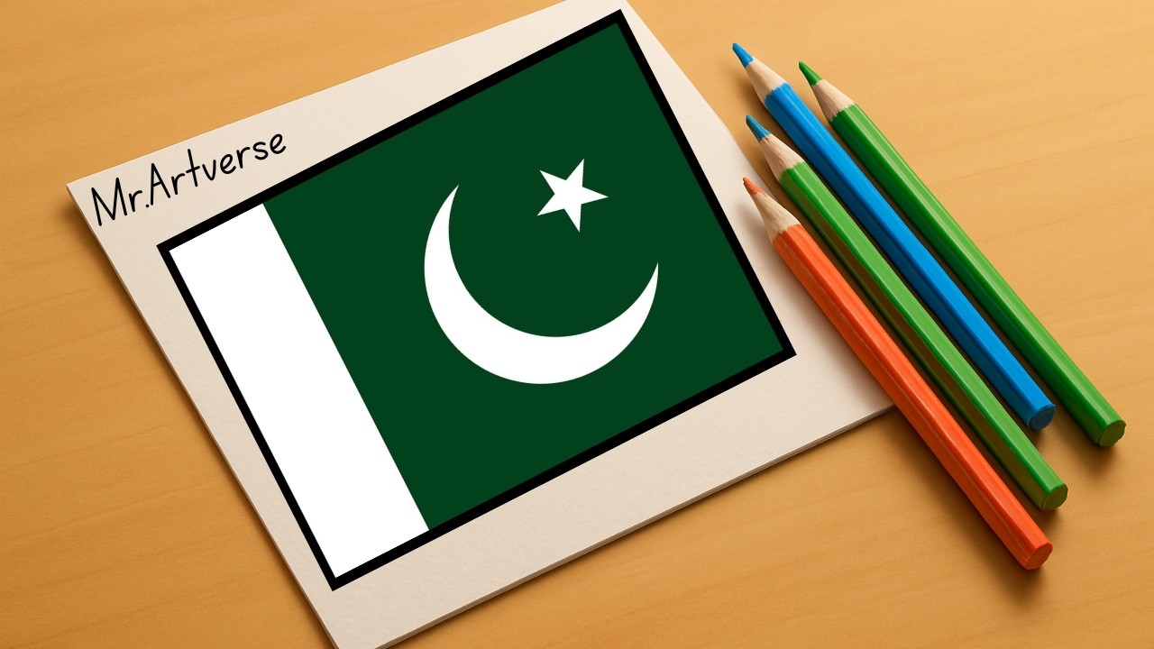 Can You Paint a Flag This Fast? (Pakistan Speed Painting)