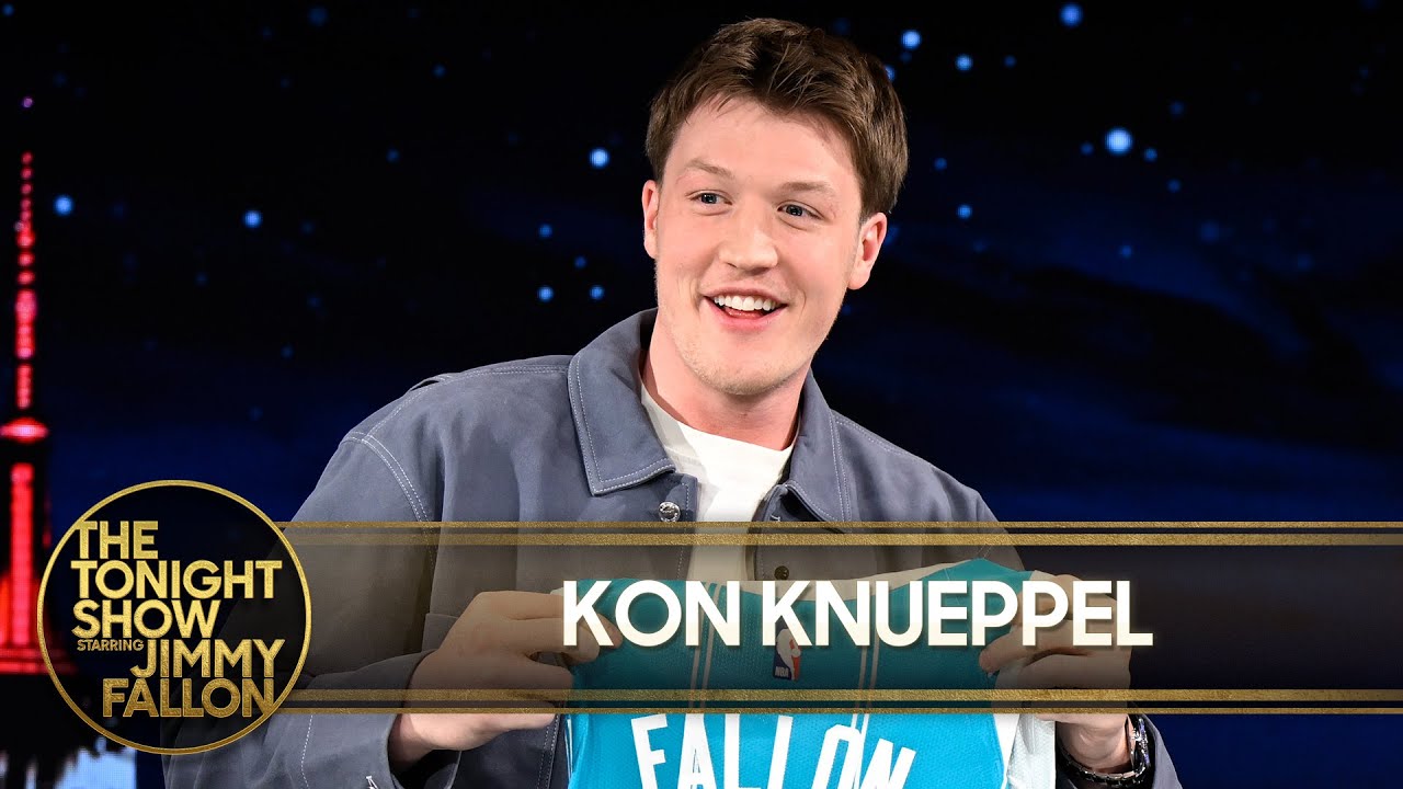 Kon Knueppel Had the Charlotte Hornets Over for a Family Dinner at Home | The Tonight Show